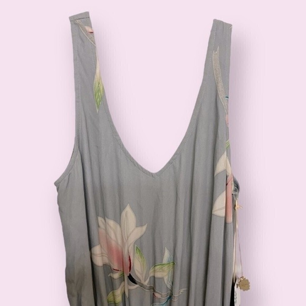 Show Me Your Mumu Kendall Maxi Dress Floral Taupe Gray NWT Womens Size Small - Picture 6 of 12